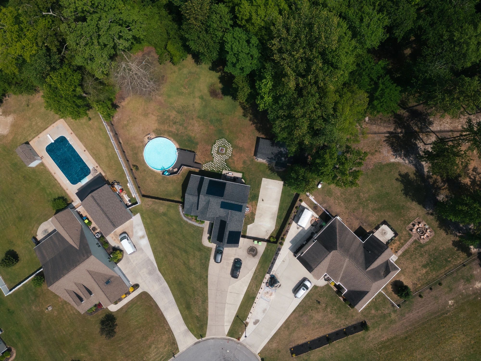Residential property from above